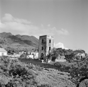 The ruins of the Dutch Reformed Church on St Eustatius