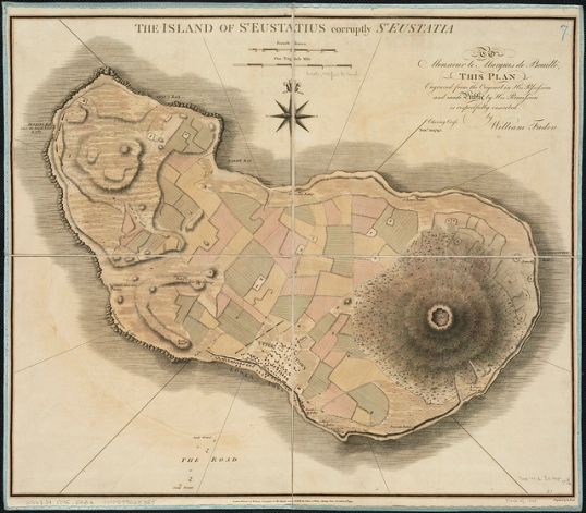 Old chart of St. Eustatius