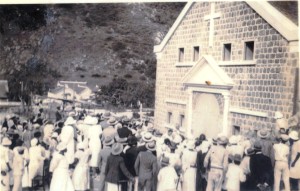 Dedication R.C. church in The Bottom 1934.